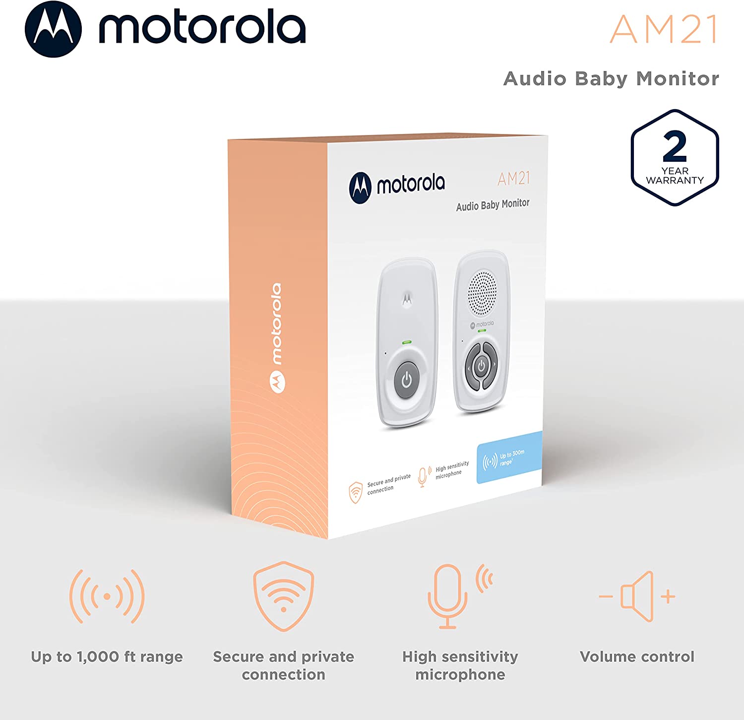 Motorola Nursery AM21/MBP21 écoute-bébé au meilleur prix