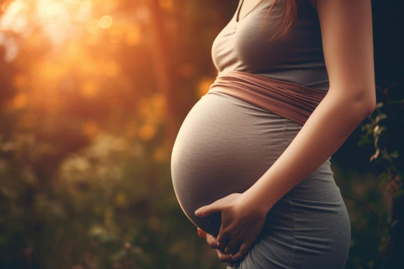 une femme enceinte qui ne veut qu'un bébé